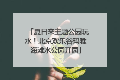 夏日来主题公园玩水！北京欢乐谷玛雅海滩水公园开园