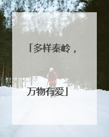 多样秦岭，万物有爱