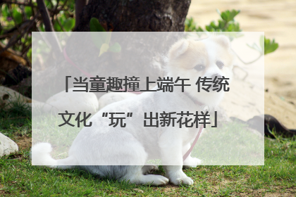当童趣撞上端午 传统文化“玩”出新花样