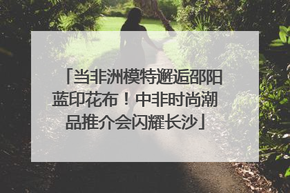 当非洲模特邂逅邵阳蓝印花布！中非时尚潮品推介会闪耀长沙