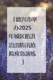 德兴市举办2025年城区防洪治涝防汛抢险应急演练