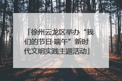 徐州云龙区举办“我们的节日·端午”新时代文明实践主题活动
