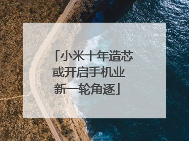 小米十年造芯 或开启手机业新一轮角逐