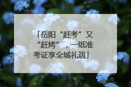 岳阳“赶考”又“赶烤”，一纸准考证享全城礼遇