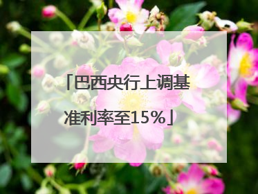 巴西央行上调基准利率至15％