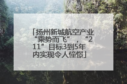 扬州新城航空产业“乘势而飞”，“211”目标3到5年内实现令人憧憬