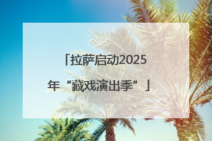拉萨启动2025年“藏戏演出季”