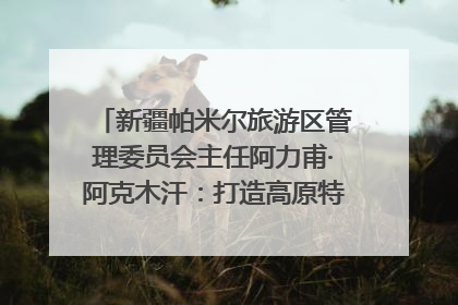 新疆帕米尔旅游区管理委员会主任阿力甫·阿克木汗：打造高原特色文旅品牌 推动县域旅游高质量发展｜第七届全国县域旅游研究成果发布系列活动