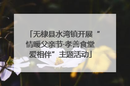 无棣县水湾镇开展“情暖父亲节·孝善食堂爱相伴”主题活动