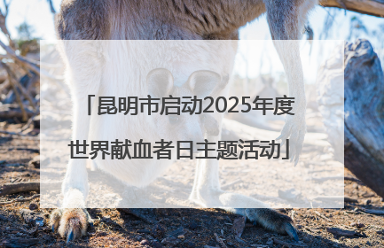 昆明市启动2025年度世界献血者日主题活动