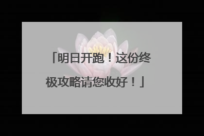 明日开跑！这份终极攻略请您收好！
