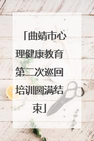曲靖市心理健康教育第二次巡回培训圆满结束