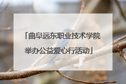 曲阜远东职业技术学院举办公益爱心行活动