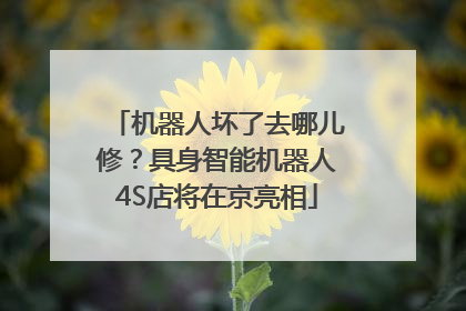 机器人坏了去哪儿修？具身智能机器人4S店将在京亮相