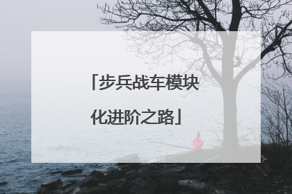 步兵战车模块化进阶之路
