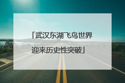 武汉东湖飞鸟世界迎来历史性突破