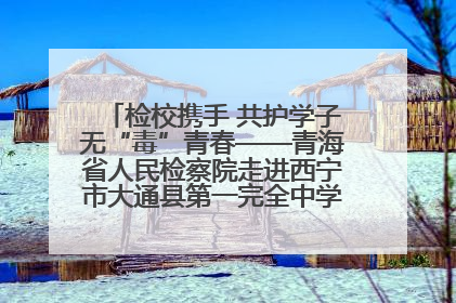 检校携手 共护学子无“毒”青春——青海省人民检察院走进西宁市大通县第一完全中学开展禁毒宣传侧记