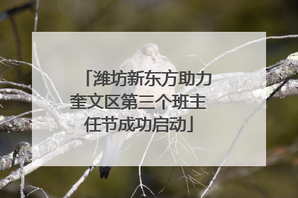 潍坊新东方助力奎文区第三个班主任节成功启动