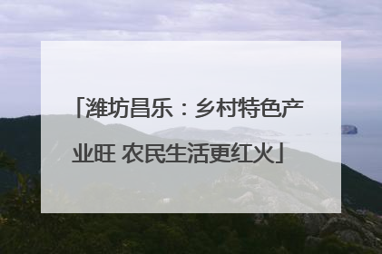 潍坊昌乐：乡村特色产业旺 农民生活更红火
