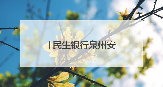 民生银行泉州安溪支行开展存款保险宣传活动