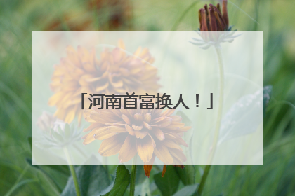 河南首富换人！
