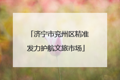 济宁市兖州区精准发力护航文旅市场