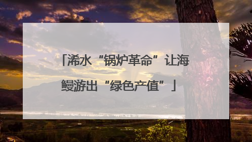浠水“锅炉革命”让海鳗游出“绿色产值”