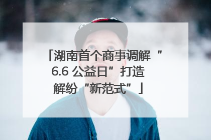 湖南首个商事调解“6.6 公益日”打造解纷“新范式”