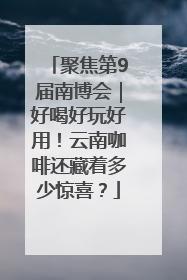 聚焦第9届南博会｜好喝好玩好用！云南咖啡还藏着多少惊喜？