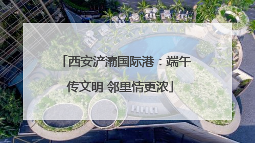 西安浐灞国际港：端午传文明 邻里情更浓
