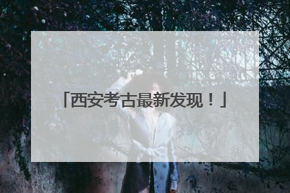西安考古最新发现！