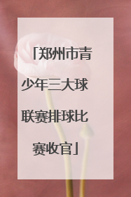 郑州市青少年三大球联赛排球比赛收官