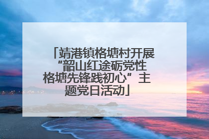 靖港镇格塘村开展“韶山红途砺党性 格塘先锋践初心”主题党日活动