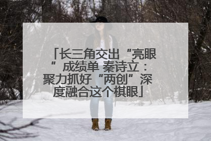 长三角交出“亮眼”成绩单 秦诗立：聚力抓好“两创”深度融合这个棋眼