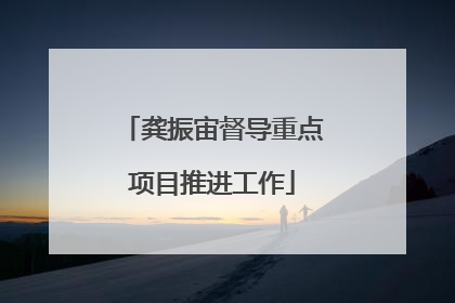 龚振宙督导重点项目推进工作