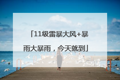 11级雷暴大风+暴雨大暴雨，今天就到