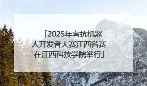 2025年睿抗机器人开发者大赛江西省赛在江西科技学院举行