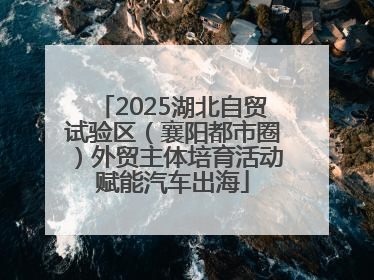 2025湖北自贸试验区（襄阳都市圈）外贸主体培育活动赋能汽车出海