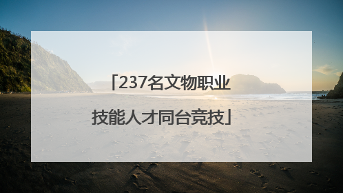 237名文物职业技能人才同台竞技