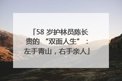 58 岁护林员陈长贵的 “双面人生”：左手青山，右手亲人