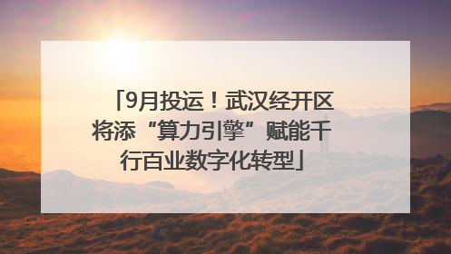 9月投运！武汉经开区将添“算力引擎”赋能千行百业数字化转型
